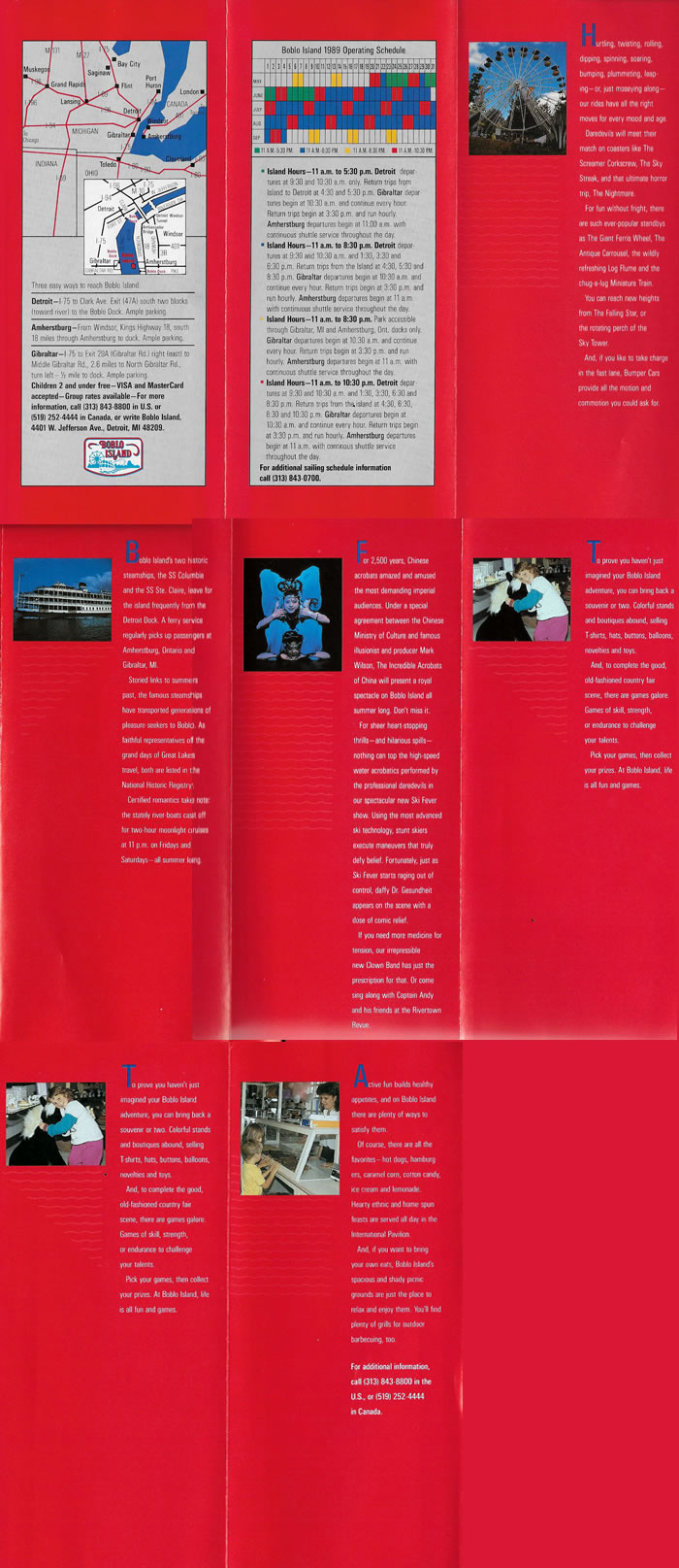 Bob-Lo Island - Old Brochure 2 (newer photo)